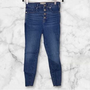 Everlane The Vintage Skinny Jean | High‑Rise Dark Indigo Stretch Denim | Sz 27